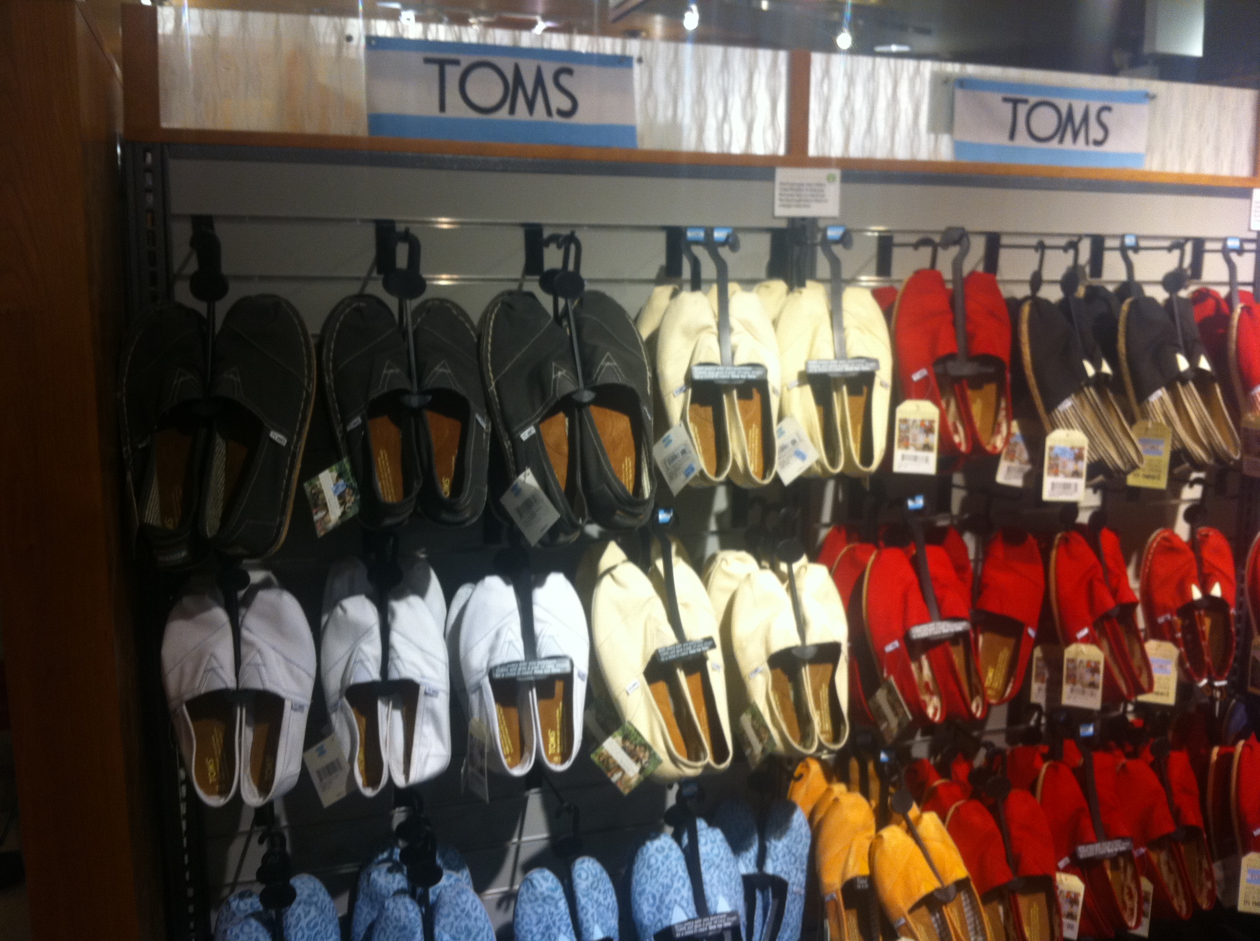 Does Whole Foods Sell Toms Shoes?